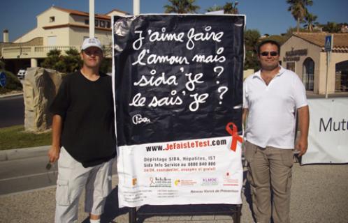 Cyril Amic (à droite), président de l’association Paramour et Sébastien Drouin, chargé de communication.