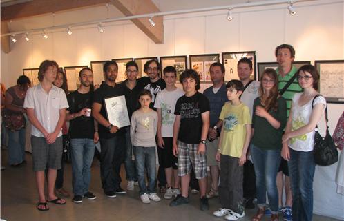 Les élèves de Julien Parra inaugurent l'exposition