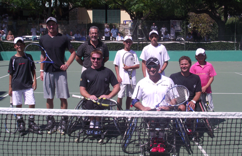 Le grand prix de la ville s'est terminé vendredi par une démonstration d'handi tennis avec des pensionnaires du tennis Cannet Côte d'Azur, de l'handi club toulonnais et du TMO.