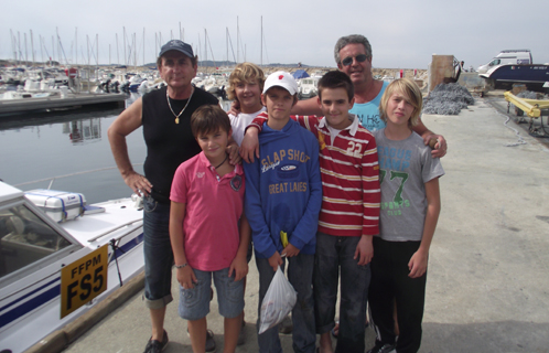 Jean-Marie et Vincent ont embarqué les enfants pour un convivial concours de pêche.