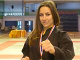 Olivia Bonnefoy du Qwankido Academy Sanary est championne de France combat
