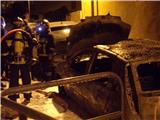 Une voiture incendiée au centre-ville