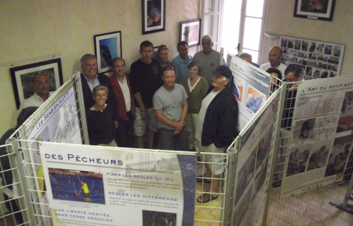 Philippe Sérénon est venu rendre une visite amicale lors de cette inauguration en présence de J-M Céi, E.Tempier, S.Marty, J-L Granet, et les pêcheurs.