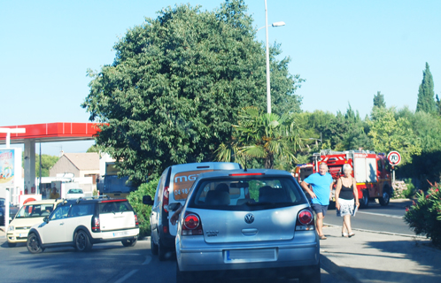 Accident route de Bandol vendredi matin.