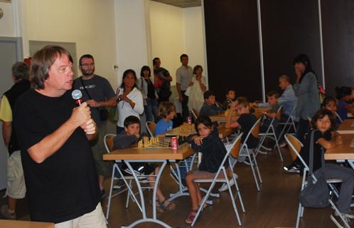 Succès du tournoi organisé par Sanary Echecs. Ici Henk Brongers.