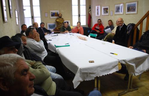 Assemblée générale à la prud'homie des pêcheurs.