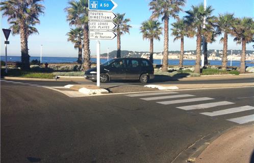 L'accident s'est produit au rond point du traité de l'Elysée