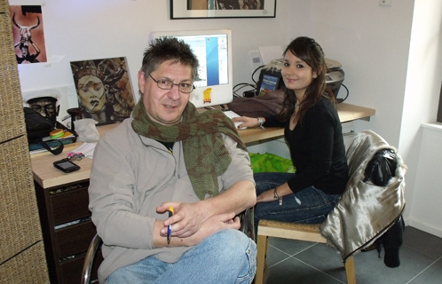 Jean-Paul Bouck et Mary Mélody Cosimo (stagiaire)