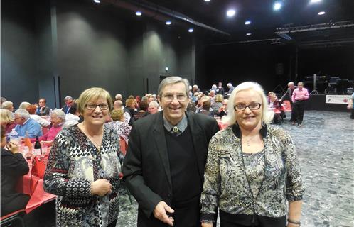 De gauche à droite, la secrétaire générale Jeannine Lopez, l'organisateur et trésorier Gérard Lopez et la présidente Christiane Giordano.