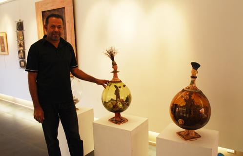 Benoît de Souza à l'Atelier des artistes.