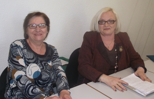 Christiane Giordano et Jeannine Lopez de l'Amicale des rapatriés.