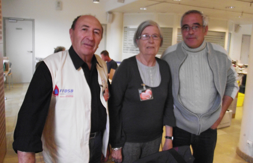 L'équipe dynamique de l'amicale: Jean David, Jeannine Maille et le président Gérard Squitiero.