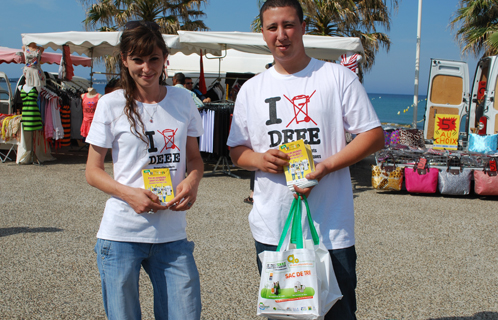 Chami et Aurélie ambassadeurs du Sittomat.