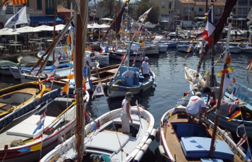 Les pointus à l'assaut du port du Brusc