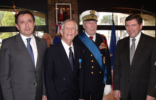 Jean-Sébastien Vialatte, Charles Boyer de la Giroday, l'Amiral François Flohic et Robert Bénéventi