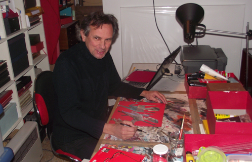 Chrsitian Pieroni a son atelier-galerie au Castellet.