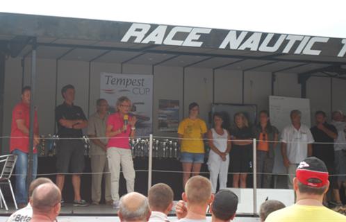 Remise des prix de la manche de Six-Fours du Race nautic tour.