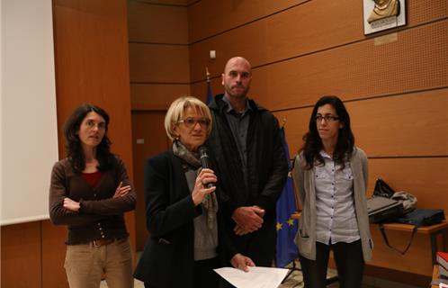 Il appartenait à Geneviève Barbier, adjointe à l'agriculture, d'animer le débat.