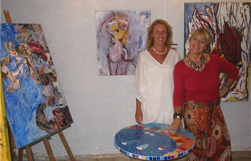 Isabelle Gonet (à gauche) et Barbarella, une rencontre pour un échange.