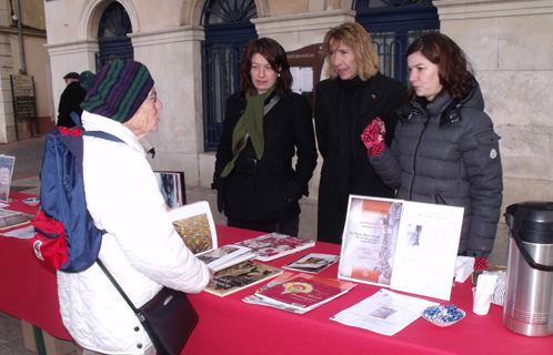 Sandrine De Maria entourée d'Ariane Céris et d'Anne Laure Bonneau