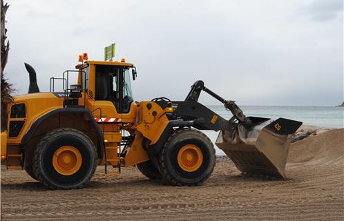 9000 tonnes de gravier déposées sur la plage de Bonnegrâce