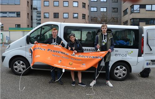 Les riders ayant participé à la coupe de France de roller freestyle à Lyon.