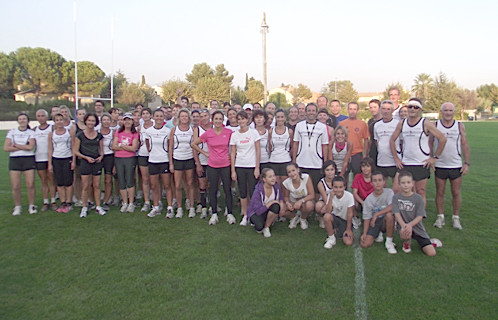 Les adhérents de Sanary running cap garonne ne manquent jamais un entraînement.