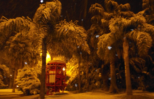 La tourelle de la Comex a cette fois plongé dans la neige...