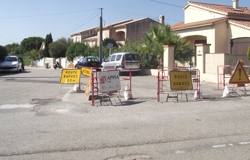 Les travaux de la traverse de la Calade vont permettre de sécuriser cette voie très fréquenté. 