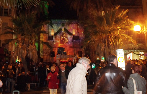 L'Eglise Saint Nazaire illuminée