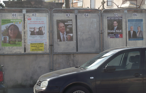 La campagne d'affichage a débuté. 