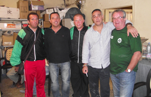 Bruno Golé, la famille Castillo et les champions de l'édition 2010: Cédric Bosch et Laurent Méjean (Nîmes).