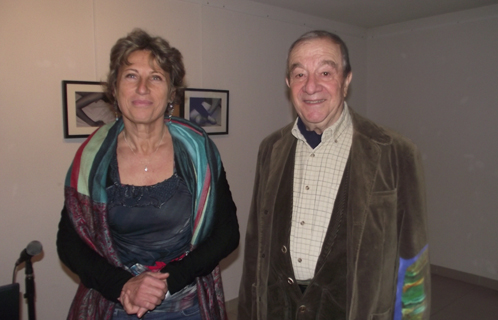 Gérard Loridon  et Martine Sciallano, conservateur du musée d'archéologie d'Hyères.