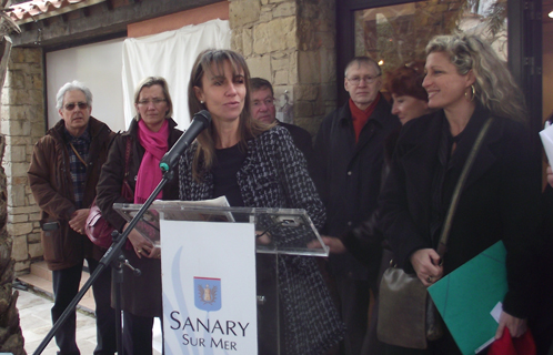 Patricia Aubert, première adjointe avec à ses côtés Nathalie Bicais, chef de cabinet.