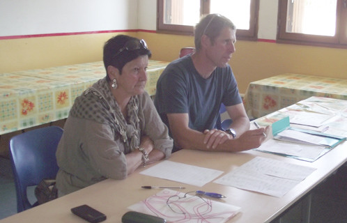 Christian Arnaud et Eliane Cayol, présidents du rugby club du Pays six-fournais.