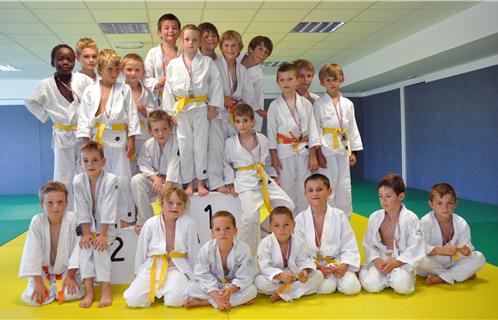  Les jeunes judokas lors du tournoi de fin de saison.