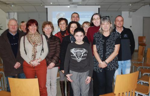 L'équipe de Dyspraxie France Dys avec Isabelle Decitre.