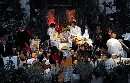 La crèche vivante des enfants.