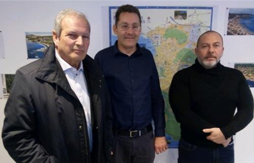 Michel Giraud (commissaire divisionnaire honoraire), Erik Tamburi et Mathieu Pisot (brigadier de la Brigade anti-criminalité)