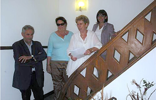 De gauche à droite: Rolland Bresson, Dominique Ducasse, Monique Lochot et Jocelyne Caprile inaugurent l'exposition