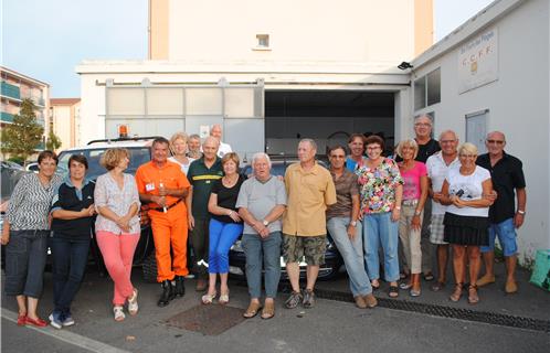 Une partie de l'équipe du CCFF de Six-Fours réunie pour fêter la fin de saison