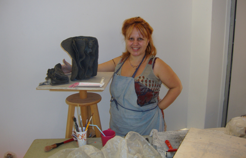 Florence Poilroux est à l'Atelier des artistes.