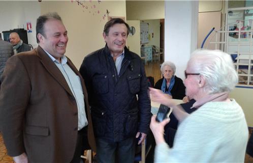 Jean-Sébastien Vialatte et Patrick Perez, vice-président du CCAS