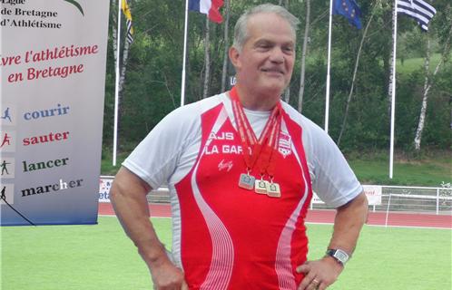 Gérard Guyot a brillé aux championnats de France à Fougères (Ille-et-Villaine)