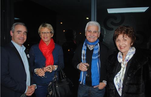 Le docteur Thierry Krafft, Dominique Antonini,  Gabriel  De Pasquale et la députée Geneviève Levy
