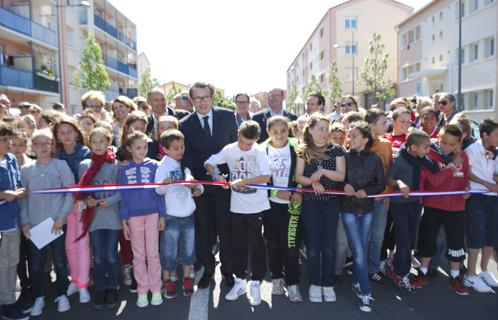 Inauguration de la rue Georges Brassens.