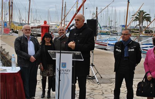 De gauche à droite : Daniel Alsters, Elyane Thibaux, Bernard Rotger, Ferdinand Bernhard et Alain Barthélémy.