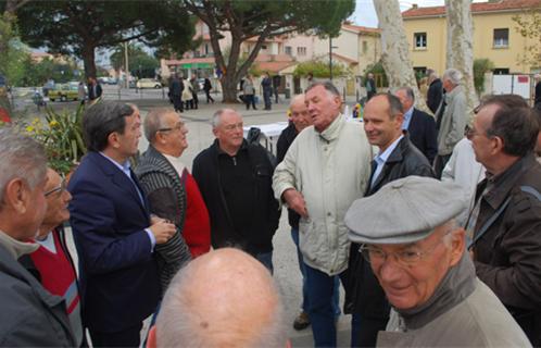 Inauguration du square Marcel Pagnol et du giratoire.