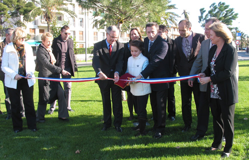 Inauguration du rond-point Major Robinson