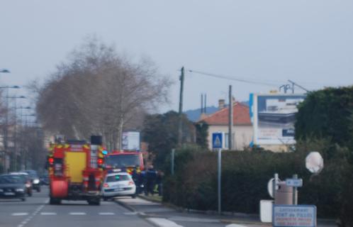 Intervention des pompiers avenue de la Mer.